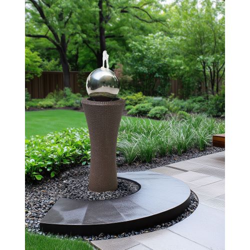 Fontaine De Jardin Zenyatta LED Marron