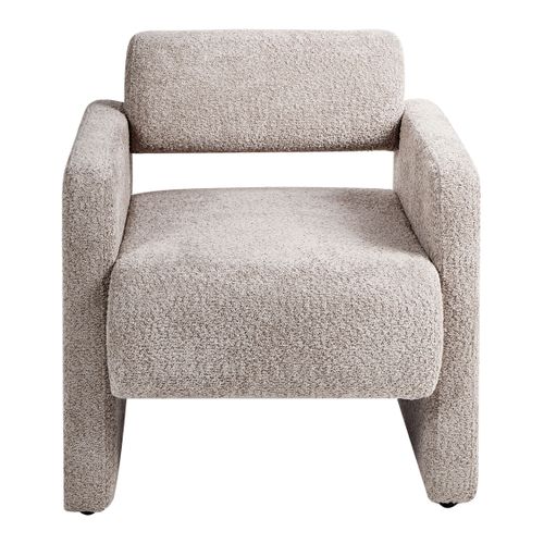 Fauteuil Hallsberg Bouclé Taupe