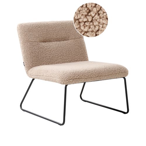 Fauteuil Cotulla Bouclé Beige