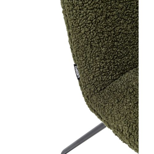 Fauteuil Cotulla Bouclé Vert Foncé