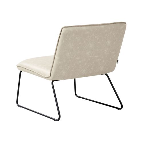 Fauteuil Cotulla Cuir Pu Beige Clair