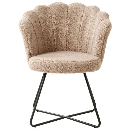 Fauteuil Lovelock Bouclé Beige