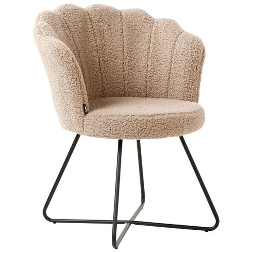 Fauteuil Lovelock Bouclé Beige