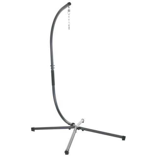 Fauteuil Suspendu Avec Support Alviano Tissu Gris Foncé
