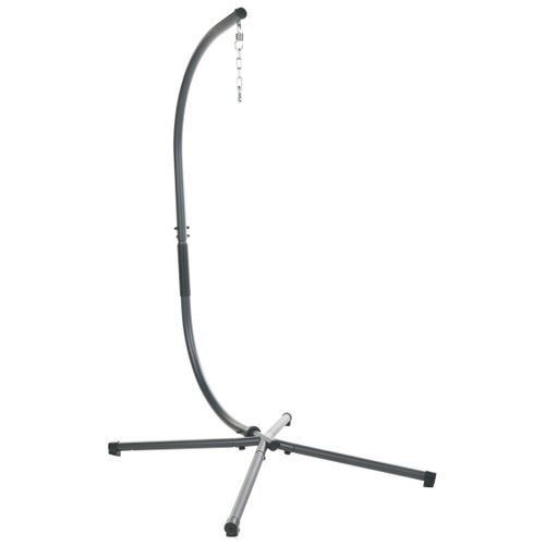 Fauteuil Suspendu Avec Support Alviano Tissu Gris Clair