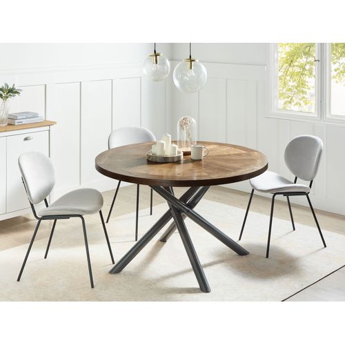 Table De Repas Lorenzo Frêne Marron 120 Cm 120 Cm