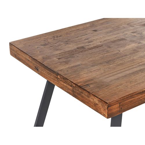 Table De Repas Warton Marron Foncé 180 Cm 90 Cm Bois De Pin