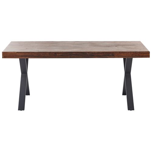Table De Repas Clifton Marron Foncé 180 Cm 90 Cm Bois De Pin