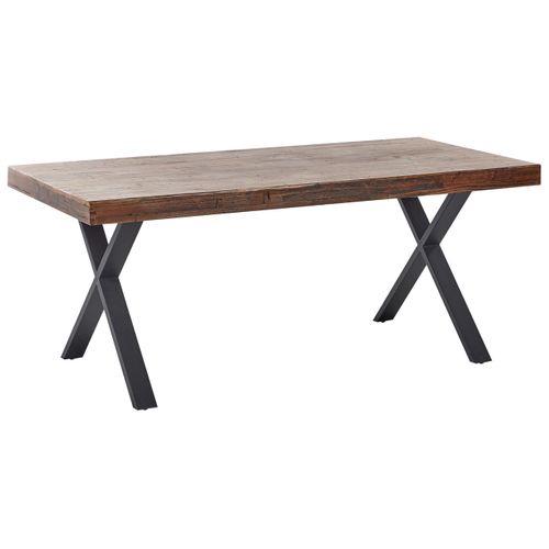 Table De Repas Clifton Marron Foncé 180 Cm 90 Cm Bois De Pin