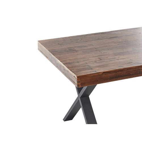 Table De Repas Clifton Marron Foncé 160 Cm 90 Cm Bois De Pin