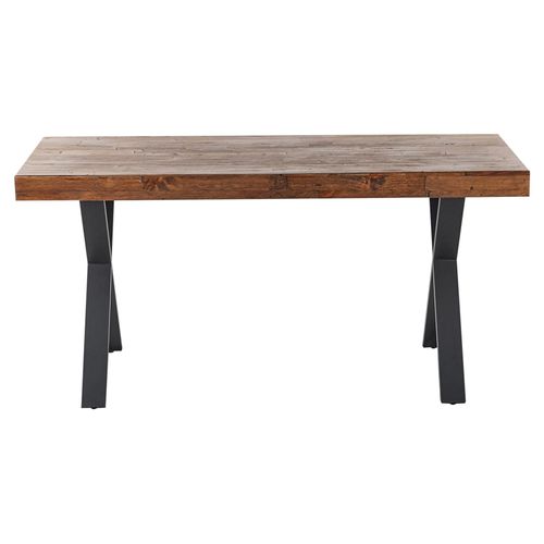 Table De Repas Clifton Marron Foncé 160 Cm 90 Cm Bois De Pin