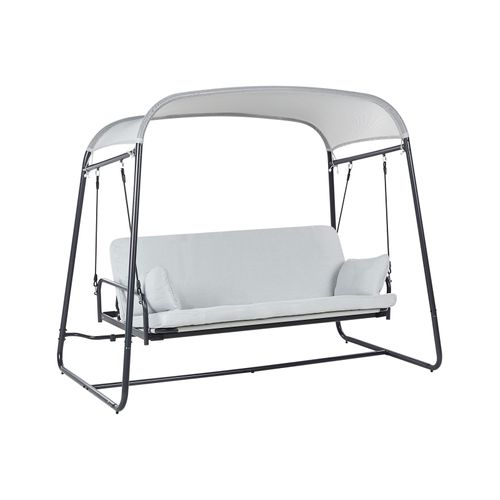 Balancelle De Jardin Marsciano Métal Gris Clair
