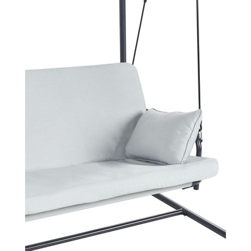 Balancelle De Jardin Marsciano Métal Gris Clair