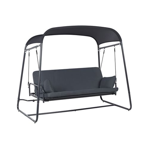 Balancelle De Jardin Marsciano Métal Gris Foncé