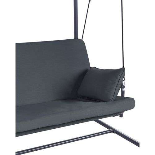 Balancelle De Jardin Marsciano Métal Gris Foncé