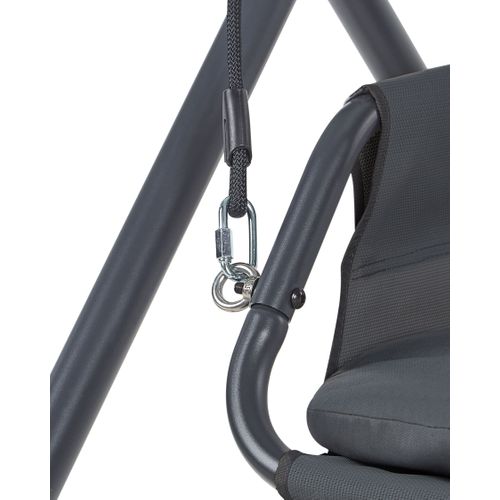 Balancelle De Jardin Solagna Métal Gris Foncé