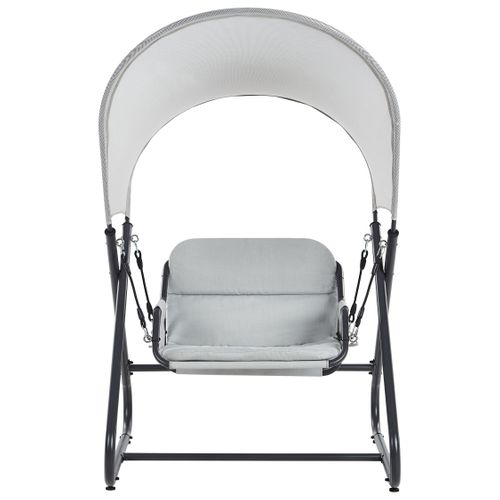 Balancelle De Jardin Solagna Métal Gris Clair