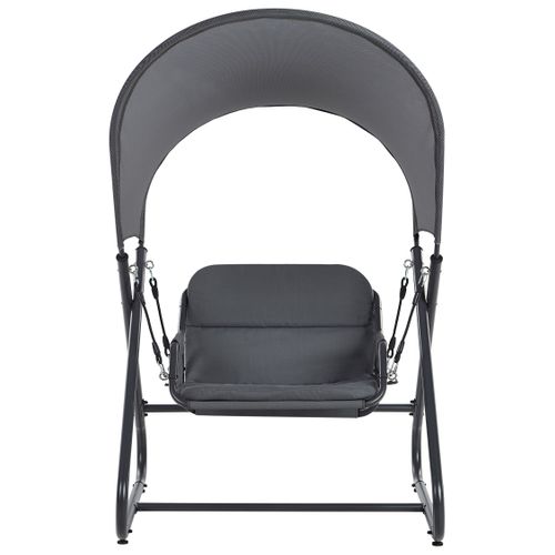 Balancelle De Jardin Solagna Métal Gris Foncé