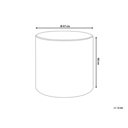 Pouf Lovett Velours Multicolore