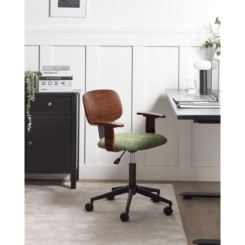 Chaise De Bureau Gunnison Tissu Vert