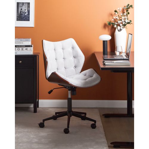 Chaise De Bureau Lompoc Lin Synthétique Gris
