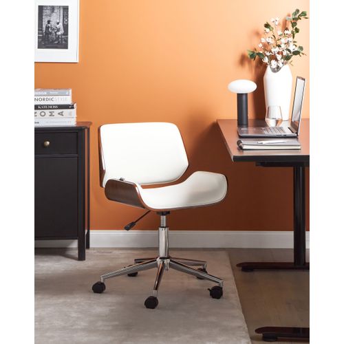 Chaise De Bureau Totowa Cuir Pu Blanc