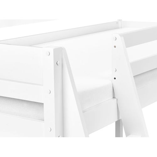 Lit à Mit-hauteur Bois De Pin Ascoux 90 X 200 Cm Blanc