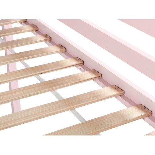Lit à Mit-hauteur Bois De Pin Ascoux 90 X 200 Cm Rose