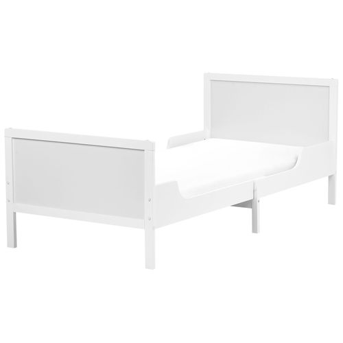 Lit D'enfant Extensible Bois De Pin Montigny 90 X 200 Cm Blanc