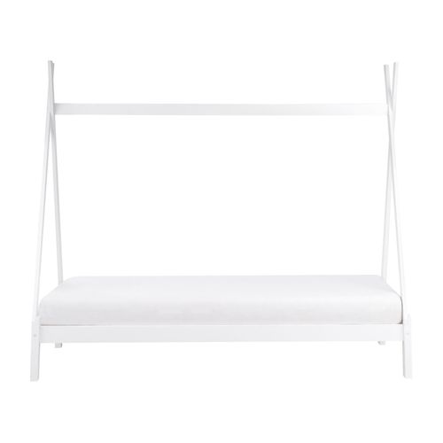 Lit D'enfant Tipi Bois De Pin Devay 90 X 200 Cm Blanc