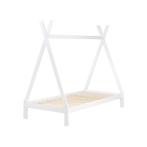 Lit D'enfant Tipi Bois De Pin Devay 90 X 200 Cm Blanc