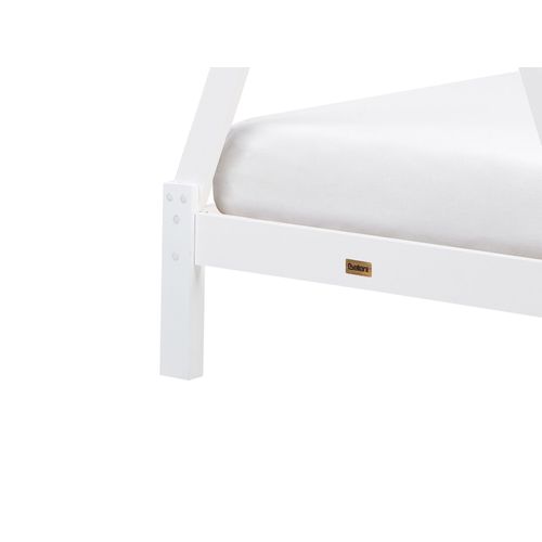 Lit D'enfant Tipi Bois De Pin Devay 90 X 200 Cm Blanc