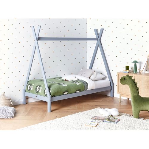 Lit D'enfant Tipi Bois De Pin Devay 90 X 200 Cm Gris