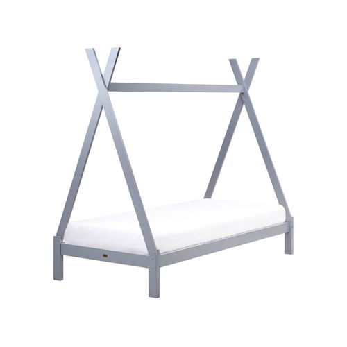Lit D'enfant Tipi Bois De Pin Devay 90 X 200 Cm Gris