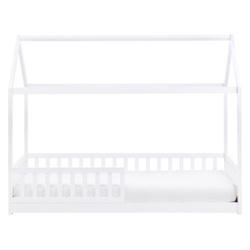 Lit D'enfant Maison Bois De Pin Cossaye 90 X 200 Cm Blanc