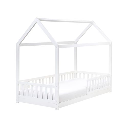 Lit D'enfant Maison Bois De Pin Cossaye 90 X 200 Cm Blanc
