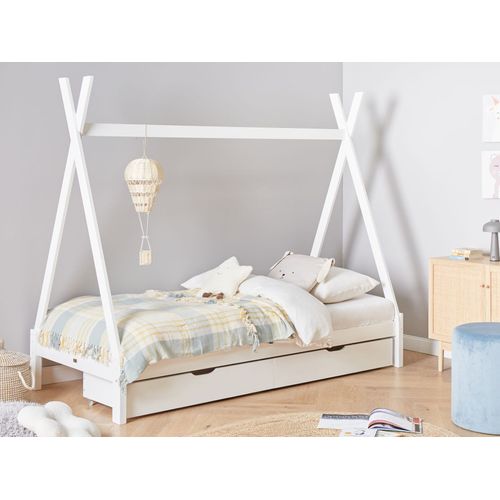 Lot De 2 Tiroirs De Rangement Pour Lit Bois De Pin Cronat Blanc