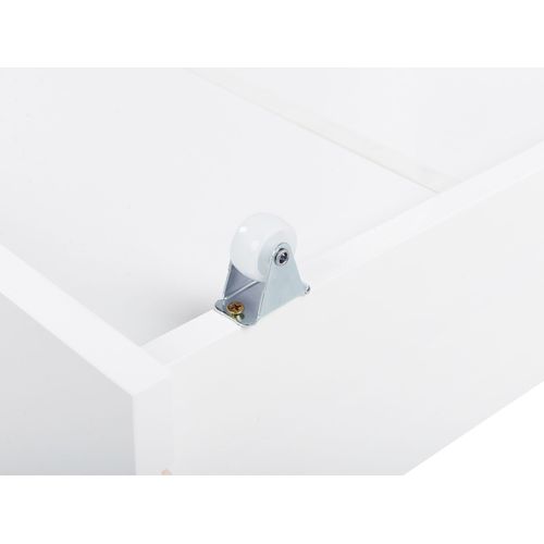 Lot De 2 Tiroirs De Rangement Pour Lit Bois De Pin Cronat Blanc