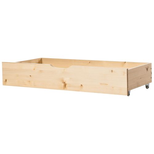 Lot De 2 Tiroirs De Rangement Pour Lit Bois De Pin Cronat Marron Clair