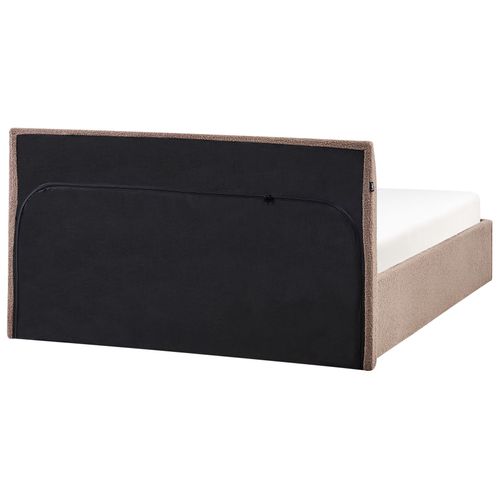 Lit Ottoman Bouclé Orbey 140 X 200 Cm Marron