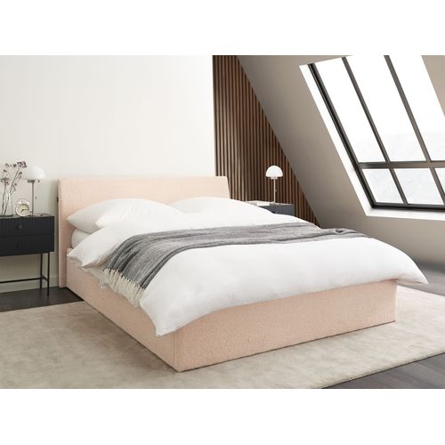 Lit Ottoman Bouclé Orbey 140 X 200 Cm Beige