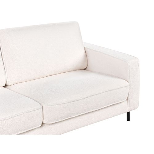 Canapé 3 Places Savalen Bouclé Blanc