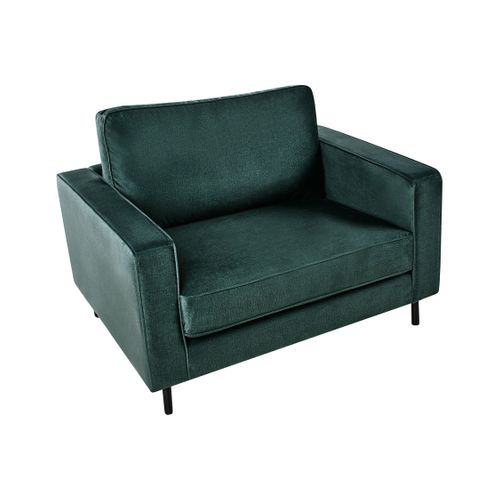 Fauteuil Savalen Velours Vert Foncé