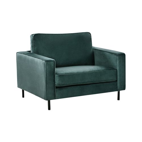 Fauteuil Savalen Velours Vert Foncé