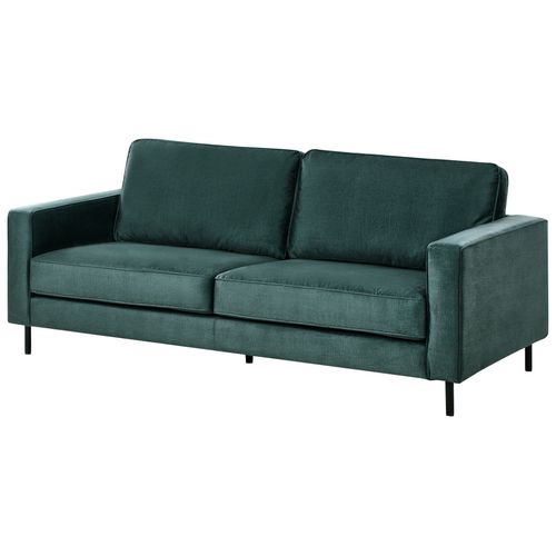Canapé 3 Places Savalen Velours Vert Foncé