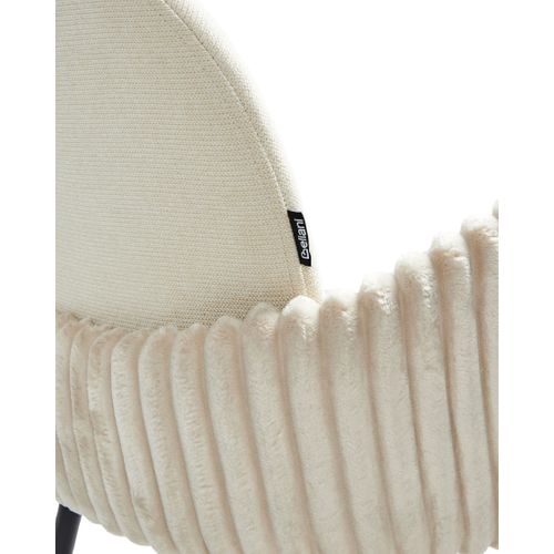 Lot De 2 Chaises De Bar Amity Tissu Beige Clair
