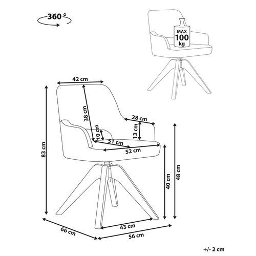 Chaise De Salle à Manger Moravia Bouclé Vert