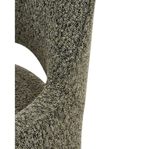 Chaise De Salle à Manger Moravia Bouclé Vert