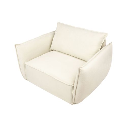 Fauteuil Kunes Tissu Beige Clair