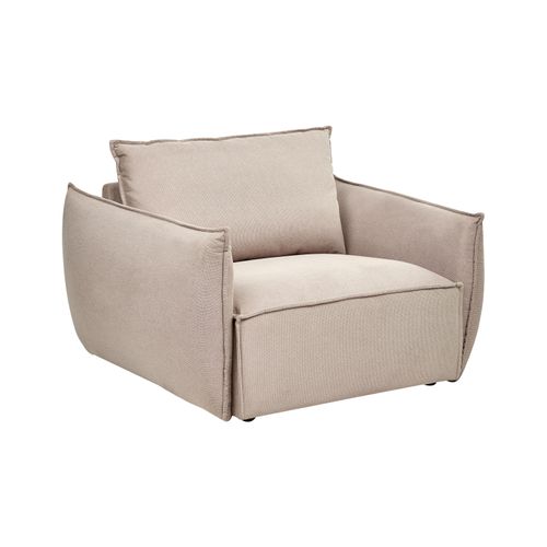 Fauteuil Kunes Tissu Taupe
